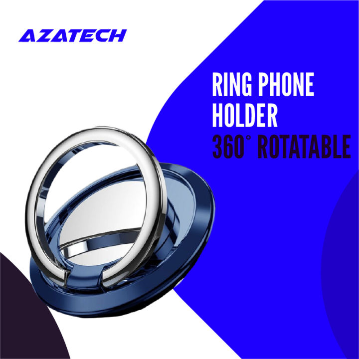 AzaTech%20Luxury%20Spin%20Rotatable%20Phone%20Ring%20Holder%20360%20Degree%20Magnet%20Metal%20Finger%20Ring%20Smartphone%20Socket%20For%20Magnetic%20Stand%20Grip%20Rotating%20Mobile%20Car%20Mount%20Back%20Sticker%20Pad%20Universal%20Bracket%20Cell%20Rings%20-%20Image%202