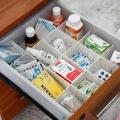 Plastic DIY Grid Board Storage Box Drawer Cabinet Divider Clapboard Organizer - ( EI ). 