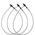 Black pointed mother button rubber clothing trademark hang tag thread hand threading needle plastic hanging rope. 