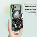 Hontinga for Infinix Note 10 Pro Note 10 Pro NFC Back Cover Cool Mech Warrior Man Design Phone Case Square Soft Liquid Silicone Mobile Cover. 