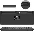 Arteck 2.4G Wireless Keyboard Ultra Slim and Compact Wireless Keyboard with Media Hotkeys for Computer/Desktop/PC/Laptop/Surface/Smart TV and Windows 10/8/ 7 Built-in Rechargeable Battery. 