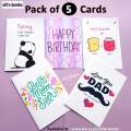 Greeting Cards Sorry Card Birthday Card Best Friends Card Mothers Day Card Fathers Day Card Pack of 5 Cards. 