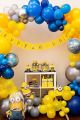Minions Theme 5 in 1 Foil Balloons Set [5 Pcs] For Birthday Party,Celebrations & Decorations. 