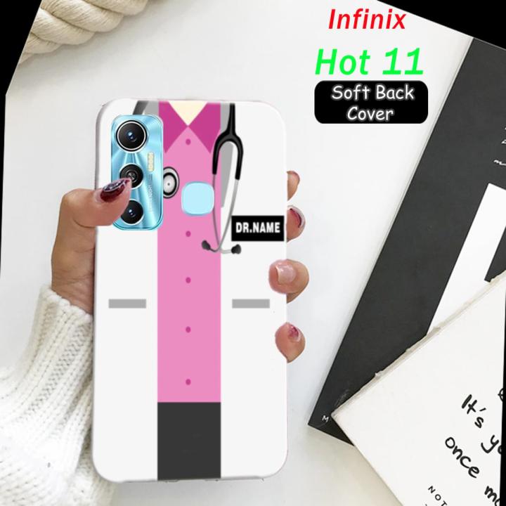 Infinix Hot 11 Back Cover - Doctor Name 2Gud Soft Case Cover
