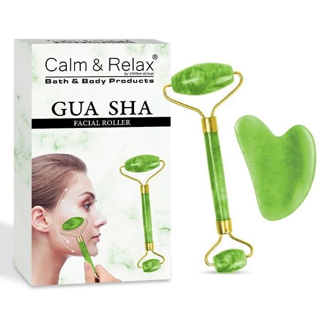 Face Massager Roller Natural Jade Stone