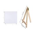 Wood Easel Stand With 1 canvas 4/4. 