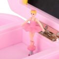 Music Box Dancing Ballerina Music Box Jewelry Box Storage Case with Mirror for Girls. 