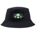 【wenfangdianpu】COUPLE alien Panama Bucket Men Summer Cap fashion Print Bob Hat Hip Hop Gorros Fishing Fisherman Hat. 