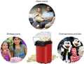 Mini Electric Hot Air Popcorn Maker Making Machine Healthy Oilfree Air Fast Mini Portable Air Popping Household Diy Automatic Small Fast Popper With Measuring Cup and Removable Cover 1200w Home Kitchen Kids Gift. 