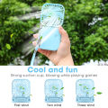 New Pocket Folding USB Mini Fans Portable Rechargeable Hanging Neck Handheld Small Fan Desktop Silent Mute Electric Fans 1Pcs. 