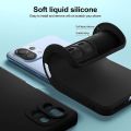 Xiaomi Mi 11 Lite Soft Silicon Matte Black Back Cover Case Airbag Antishock With Camera Protection Bump. 