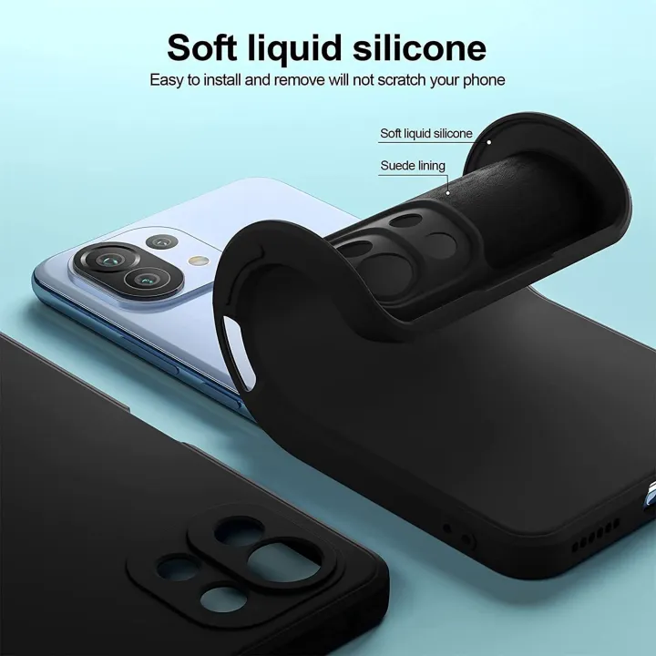 Xiaomi%20Mi%2011%20Lite%20Matte%20Black%20Silicone%20Case%20Airbag%20Antishock%20with%20Full%20Camera%20Protection%20-%20Image%208