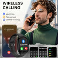 LAXASFIT new smart watch dial call response phone tracking calories heart rate blood oxygen monitoring Bluetooth smart watch gift. 