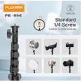 PLOKAMA PK-996 Multifunctional Tripod Mobile Stand With Bluetooth Remote - Black. 