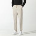 IELGY Straight-leg casual lace-up suit pants are thin and loose casual all-match men. 
