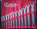 Genius Germany 12 Pics Chrome Steel Wrench Keys Set 8 - 24MM. 