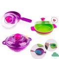 【Exclusive Discount】Kids Realistic Kitchen Toy for w/ Basket Utensil Knives Spoon Spatula Toddlers Simulation Table Ware for Play Set Presch. 