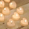 20 White Heart Shaped Tea Light Candles Pack - Heart Candles Pack For Birthday & Anniversary Decoration - Heart Shape Candles For Couples Room Decoration. 