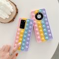 Push It Bubble Pop Case for Oppo Realme 8 6 7 Pro Realmi C15 C20 C21 C17 C11 7i Reno 6 Lite 3 4G 4z 5G Cute Silicone Woman Cover. 