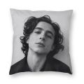 Timothee Chalamet Square Pillow Case Home Decor 90s TV Actor Cushions Throw Pillow for Living Room Double-sided Printing. 