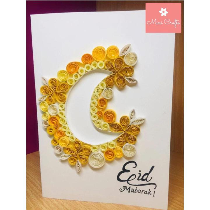 Eid Mubarak Card Seasonal Greeting Card Wishing Card Hand-made Customised Card