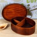 Wooden Lunch Boxs Food Containers Japanese Style Bento Lunchbox for Children School Dinnerware Bowl Boxes Travel Organizer. 