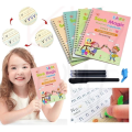 4 Sank Magic Reusable Copybook Set – Includes 4 Books, Pens & Pen Refills– Ideal for Preschool Kids to Learn Alphabet, Numbers, Math & Drawing. 