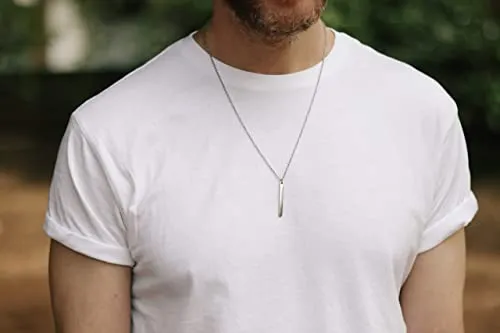 Bar%20necklace%20rectangle%20pendant%20waterproof%20chain%20Locket%20for%20Men%20Boys%20silver%20-%20Image%203