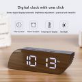 Digital Mirror Clock LED Night Lights Temperature Snooze Function Alarm Clocks USB Table Desk Clock Home Decor Battery Use. 