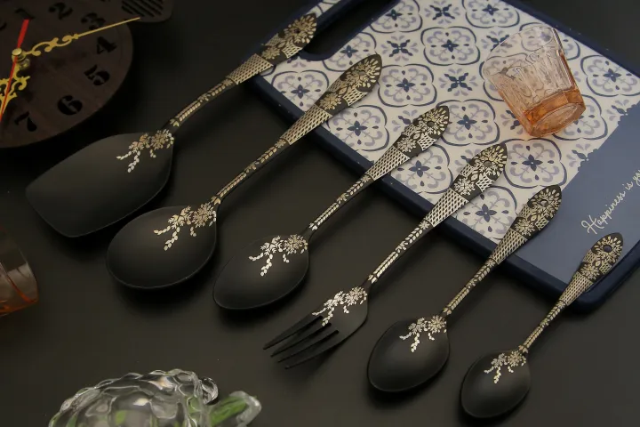 29%20Pieces%20Stainless%20Steel%20Black%20Cutlery%20Set%20%5BI%20M%20Collection%5D%20-%20Image%202