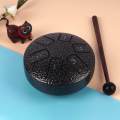 Drum 3.8 inch Musical Instrument Portable Hand Pan Drum Green. 