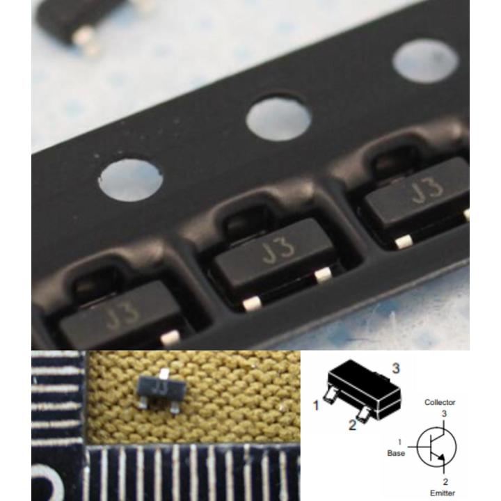 10pcs S9013 J3 NPN Silicon Transistor SMD SOT23 Triode