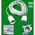DreamsMart 5/10/20/30 Feet Holder Extension for E27 Screw Light Bulb with Male Plug 23/76 Wire AC DC LED Light Extension Cable. 