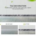 3D Marble Self-Adhesive Greek Pattern Wall Stair Floor Border Tile Sticker Kitchen Bathroom Basin Baseboard Wall Sticker 2M. 