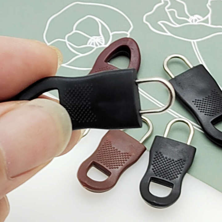 Detachable zipper tab, lage, school bag, plastic rubber pull head, coat, clothes, universal