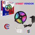 Street Vendor Rgb Led Strip Light Waterproof Remote Control Color Changing 3528 - Complete Kit. 