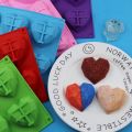 Silicone Heart Chocolate Mold Diamond Heart Silicone Mold. 