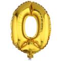 16 Inch Gold Balloons Decor Letters A to Z Numbers 0 to 9 for Wedding Prom Birthday Party (Number 0). 