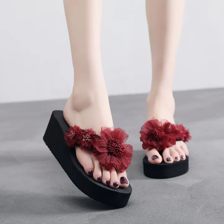6cm%20summer%20new%20fashion%20jacket,%20thick-soled%20sandals,%20seaside%20beach%20anti-slip%20flower%20wedge%20flip-flops,%20non-slip%20wear-resistant%20and%20slippers,%20thong%20women's%20high-heeled%20sandals%20-%20Image%205