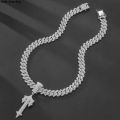 Ice Out Pendant Necklace Full Iced Cubic Zirconia High Quality Iced Out Men Chain Hip Hop Fashion Jewelry Gift For Party. 