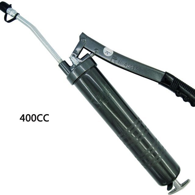 Ingco Heavy Duty 400cc Air Grease Gun - 4500psi-7300psi, Steel High Pressure Pneumatic Grease Gun for Cartridge Greasing, Manual Tool (Random Color)"