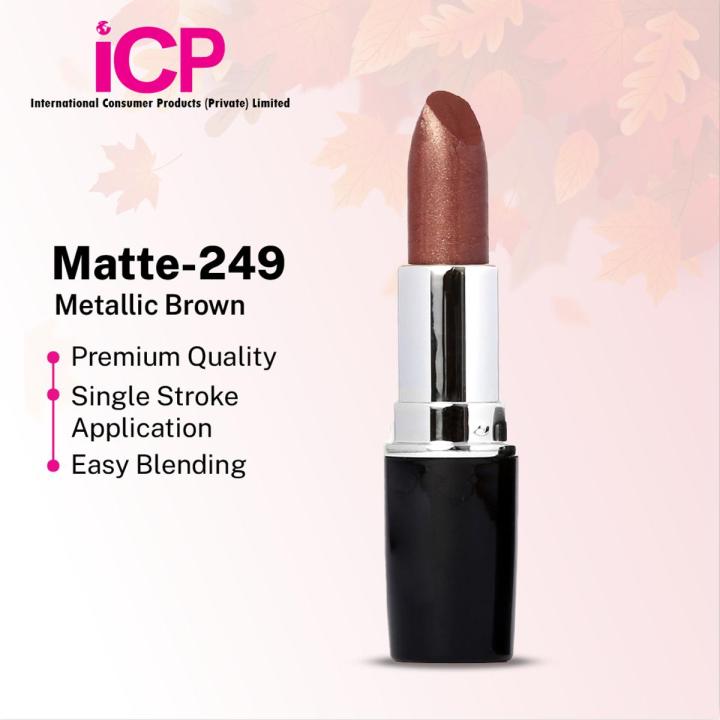 Swiss Miss Lipstick Metallic Brown (MATTE-249)