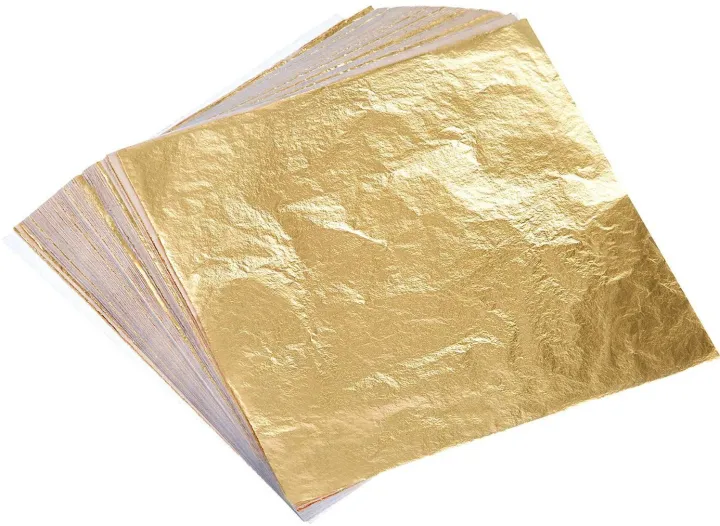 Golden/Silver/Copper%20Foil%20Leaf%20Sheet%20(6x6%20Inch%20Each)%20-%20100%20Pcs%20-%20Image%205