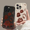 Girl Red Lips Matte Case For iPhone 11 12 13 14 Pro Max 15 Pro Max X XR XS Max 7 8 Plus SE 2020 Soft TPU Back Cover. 