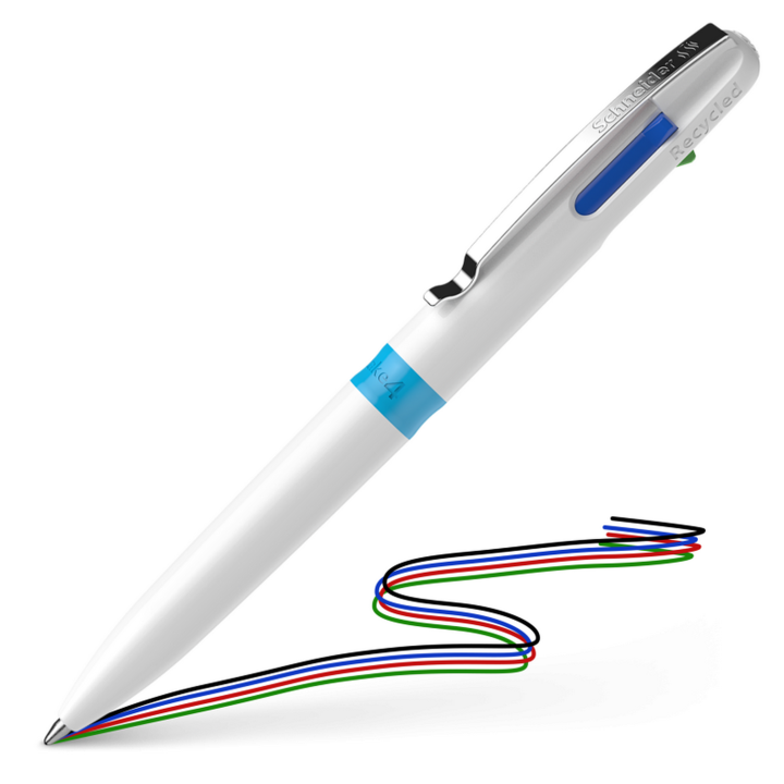 Schneider Take-4, Ballpoint Pen, 4 in 1 Pen (Made in Germany) Viscoglide® technology for Smooth and Gliding Writing, Schneider Take 4 Refills - perfect 4 in 1 solution for planning, organizing and structuring, Take-4 Refill, Multicolor Pen - Ball pen