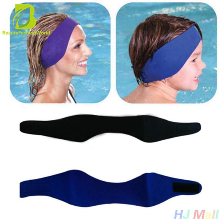 Neoprene Ear Band Head Band Swimming Bathing Head Protector Cap waterproof - intl