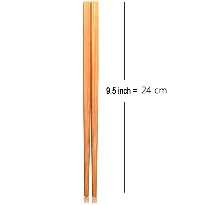 Chopsticks%20Pair%20of%205/10%20steel%20&%20Bamboo%20Chopsticks%20Chinese%20Chopsticks%20Reusable%20Natural%20wood%20-%20Image%204