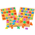 Wooden Alphabet – ABC Letters Sorting Board Blocks Montessori Educational Early Learning Toy Gift for Preschool. 