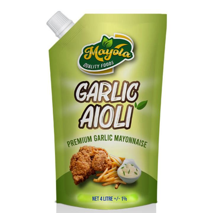 Garlic Aioli Mayonnaise - Mayola 4 Litre
