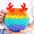 Popit Fashion Bag Bubble Decompression Toy Purse Pop It Bags For Girls In Multicolor Pop It Bag Push Bubble Pop Its Pendant Bag Random Design And Colors. 